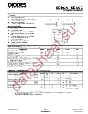 SD103C-A-F datasheet  